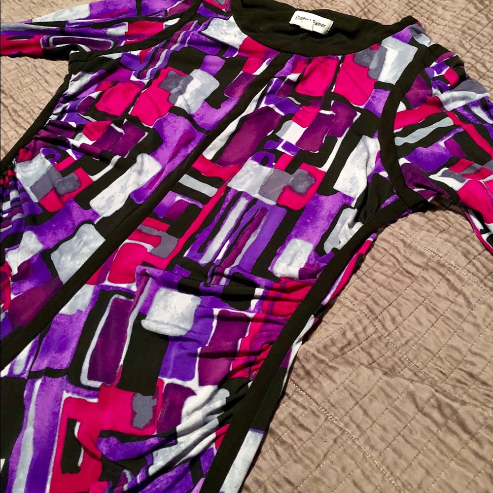 Purple work dress
